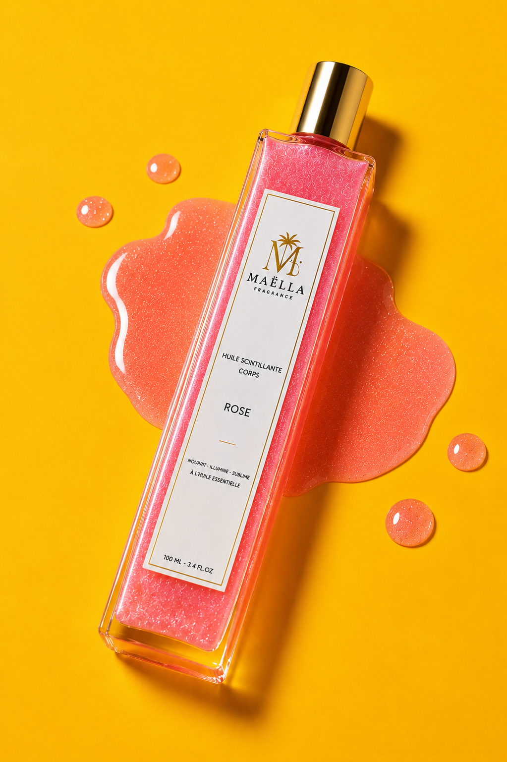 Huile Scintillante Corps – Rosé✨