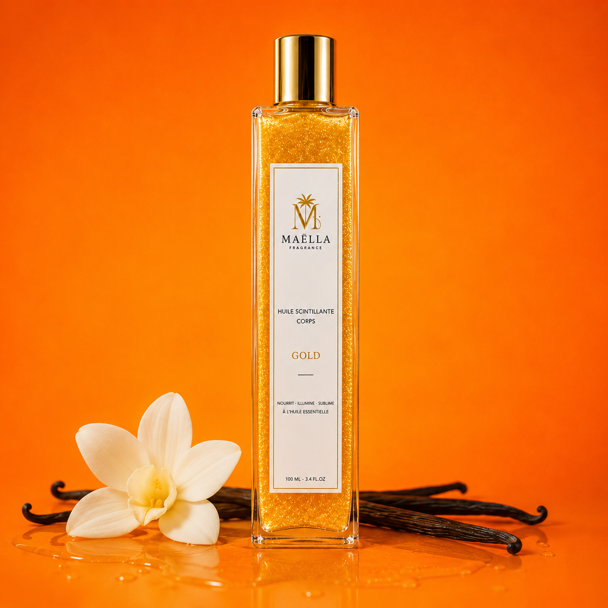 Huile Scintillante Corps – Gold | Maëlla Fragrance✨